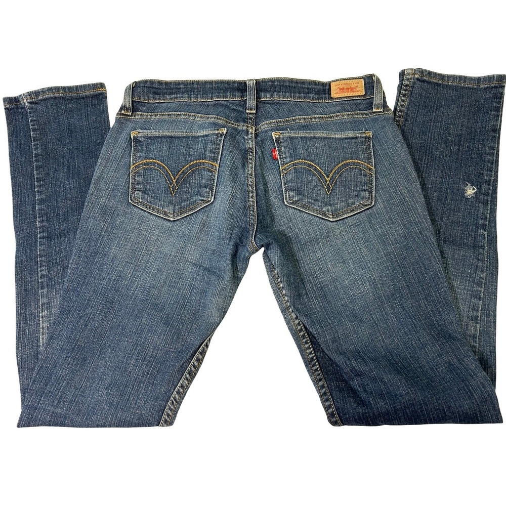 Levi's 524 Too Superlow Slim Fit Jeans Blue Sz 9 Medium